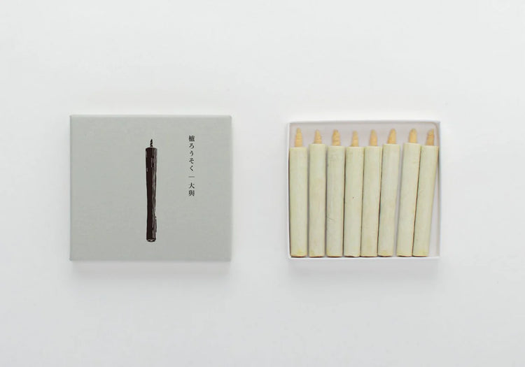 Daiyo Sumac Wax Candle White No 1 (8 pc Pack)