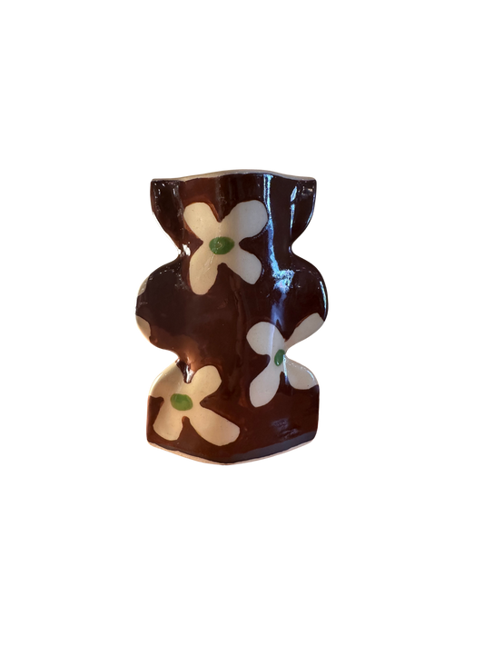 Brown Flower Not-So-Mini Vase