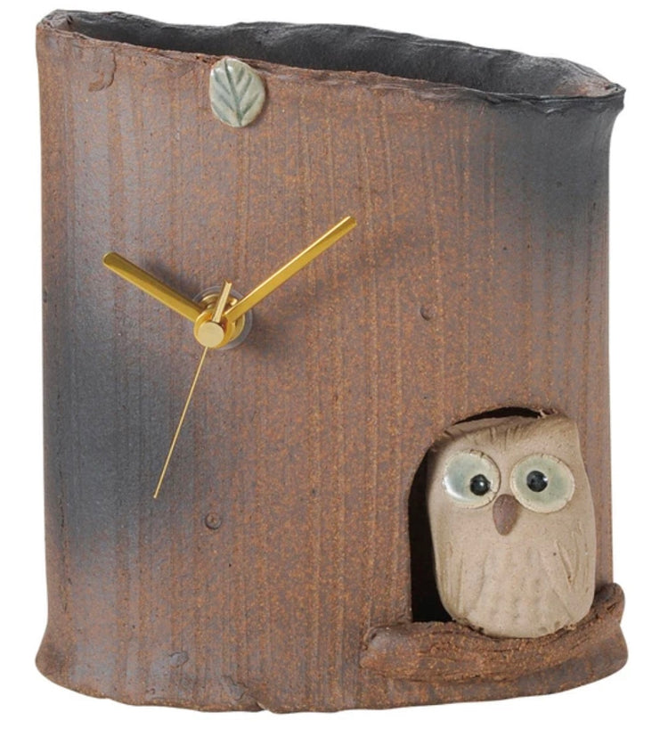 Wooden Owl Clock