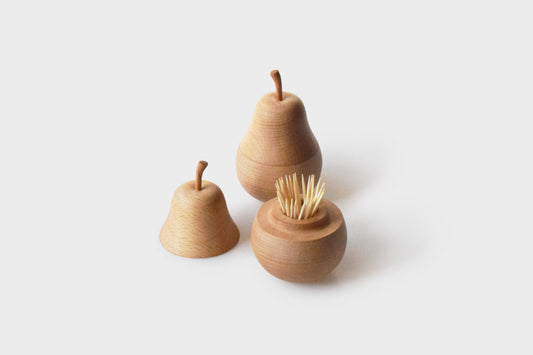 Pear Toothpick Holder – Handcrafted/ Natural Storage Box