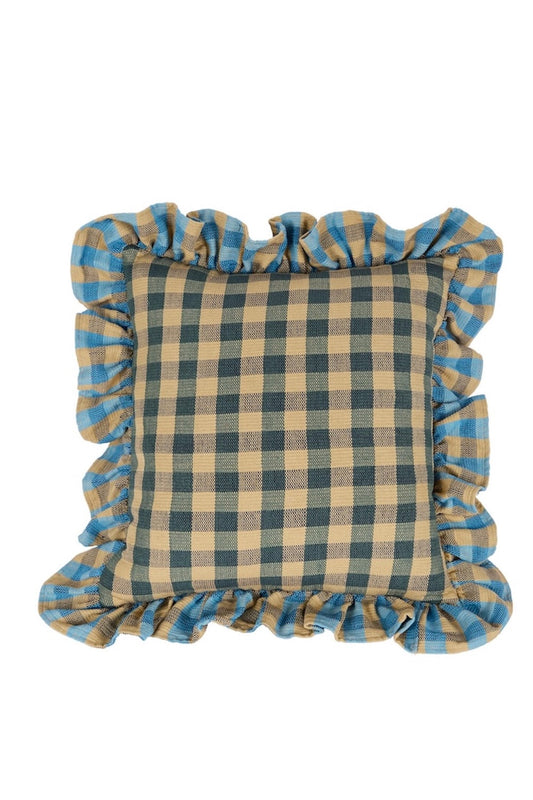 Vuelitos Woven Cyan Cushion
