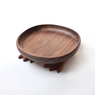 Bigfoot Storage Tray: Black walnu