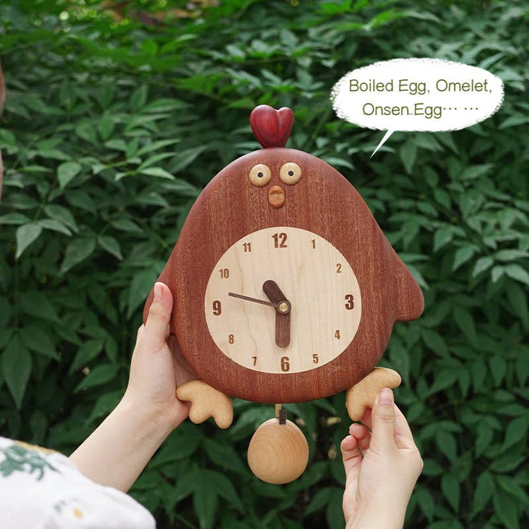 Chick-a-Tick Clock - Handmade Wooden Wall Clock