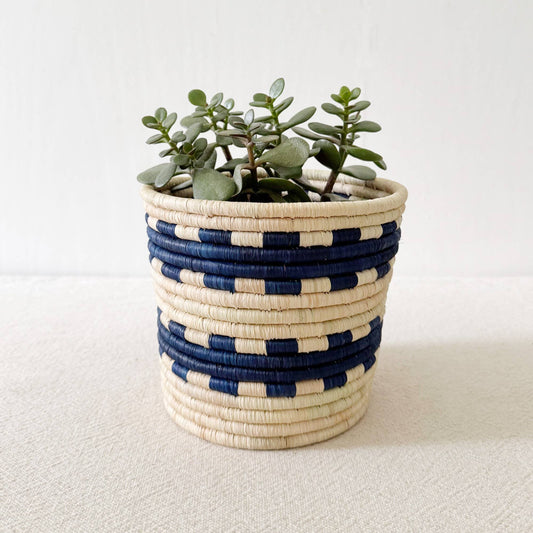 Blue Storage Plant Basket: Gihanga