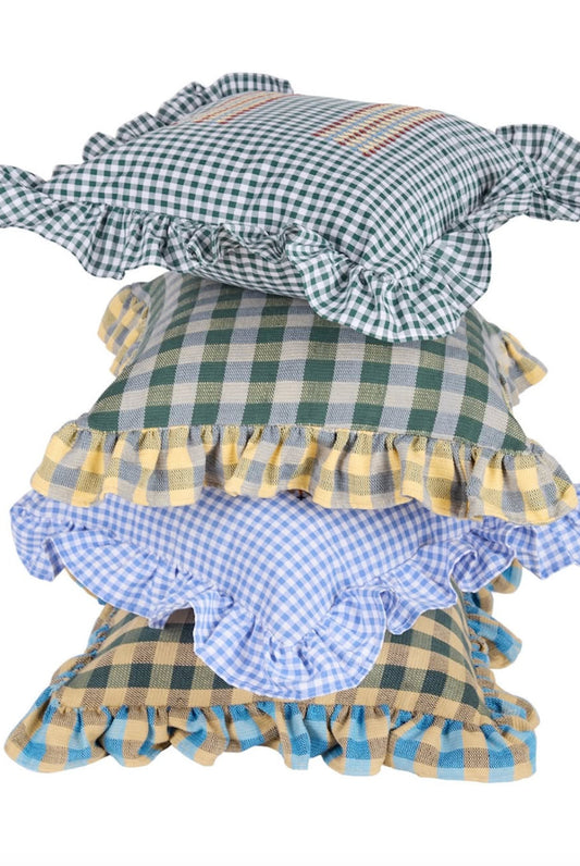 Vuelitos Woven Cyan Cushion