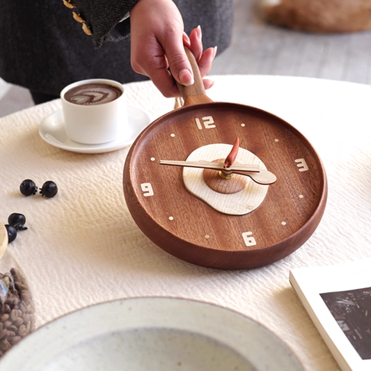 Sunny Side Up Wooden Wall Clock