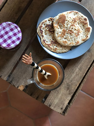 Handmade Ceramic Spoon: Tanned