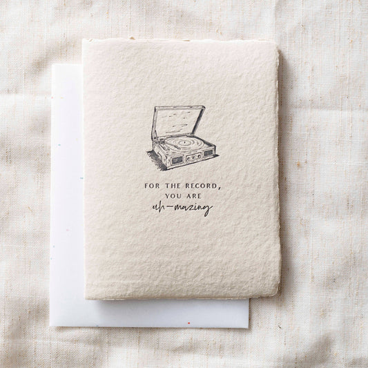 For the Record You are Uh-mazing | Friend Thank You Card