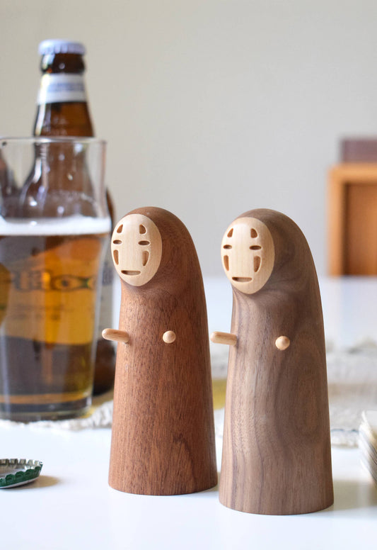 No-Face Bottle Opener - Handcrafted in Black Walnut/Sapele: Sapele