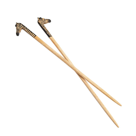 Zebra Chopstick Pair