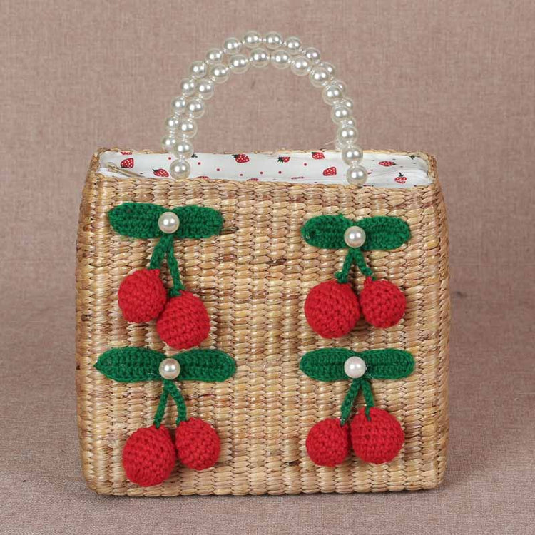 Cherry Tote: Red cherry