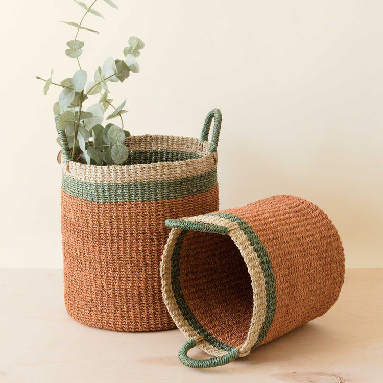 Coral Baskets with Handle