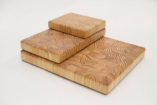 End Grain Cutting Board in Southern Yellow Pine - Jasper